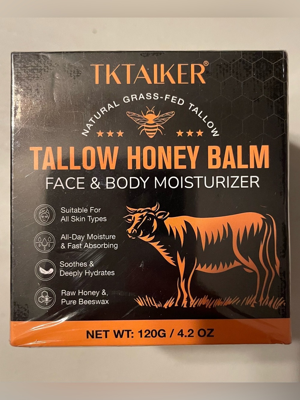 Tallow Honey Balm Face & Body Moisturizer - 4.2oz New